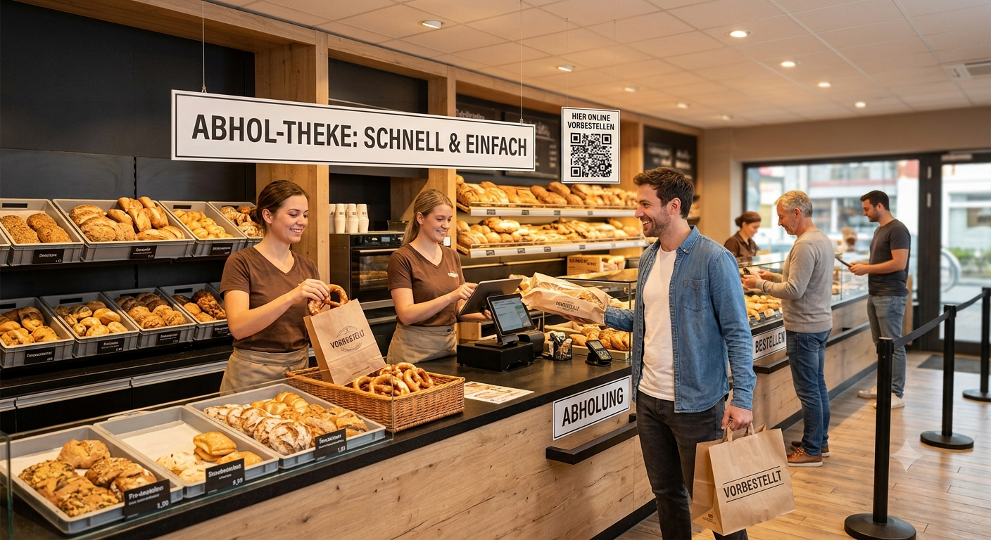 Schnelle Abwicklung an der Theke